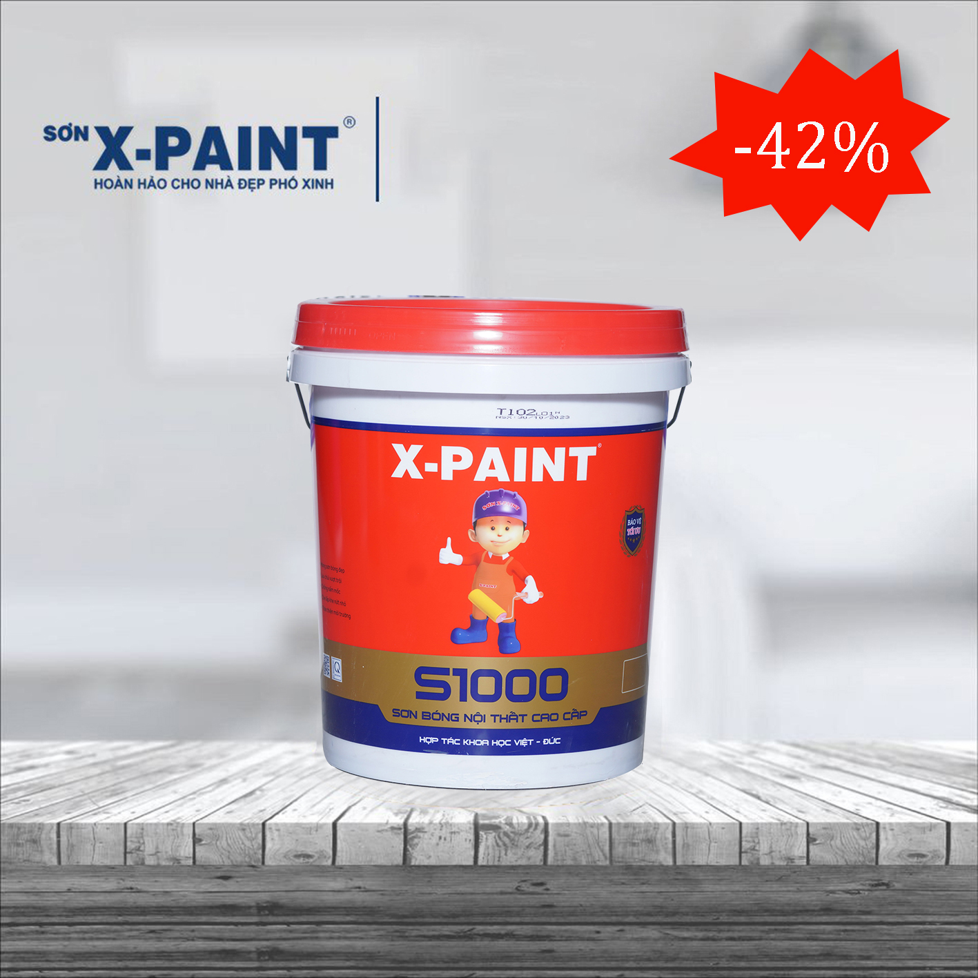 Sơn Bóng Nội Thất S1000 Sơn X-Paint